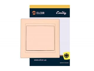Вимикач 1-й Emily 9215 крем ЕLCOR