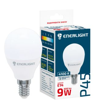 Лампа світлодіодна ENERLIGHT P45 9ВТ 4100K E14 (1)