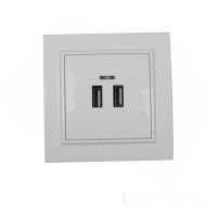 Розетка USB (2 порти) 2A, Enzo  білий