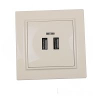 Розетка USB (2 порти) 2A, Enzo  лате